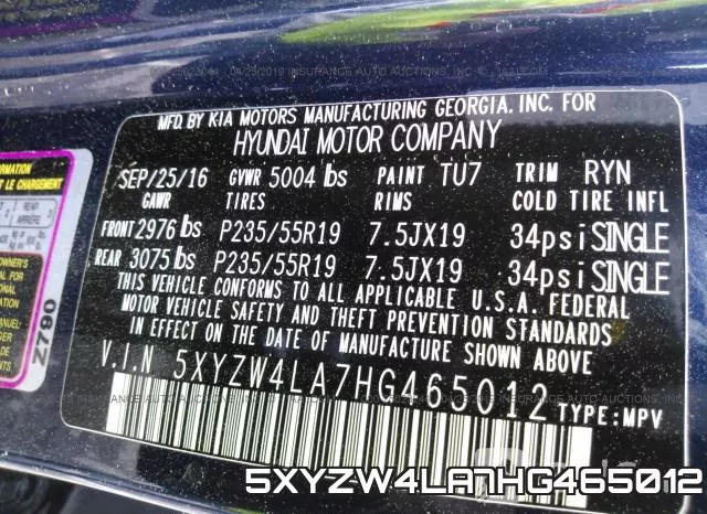 5XYZW4LA7HG465012 фото 10