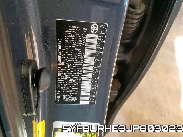 5YFBURHE3JP803023 фото 2
