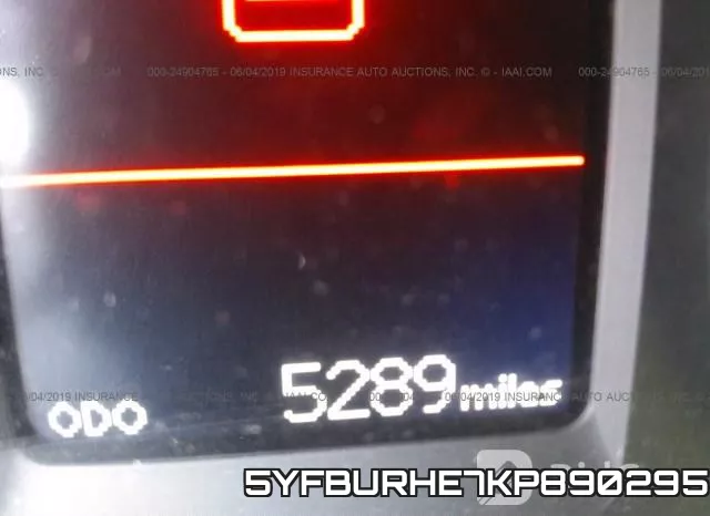 5YFBURHE7KP890295 фото 8