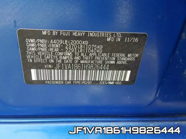 JF1VA1B61H9826444 фото 2