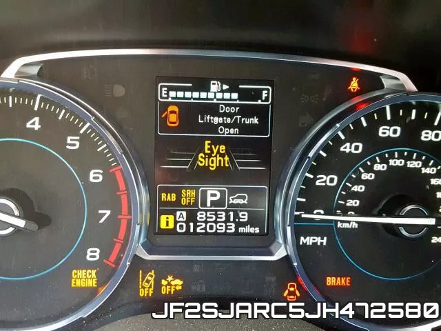 JF2SJARC5JH472580 фото 9