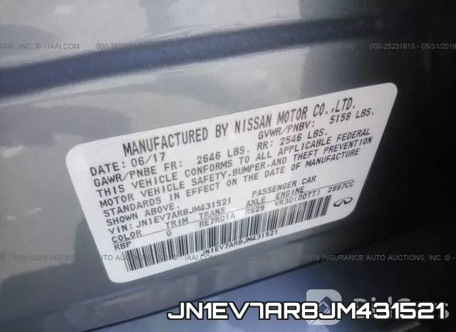 JN1EV7AR8JM431521 фото 10