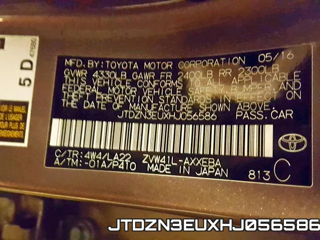 JTDZN3EUXHJ056586 фото 2