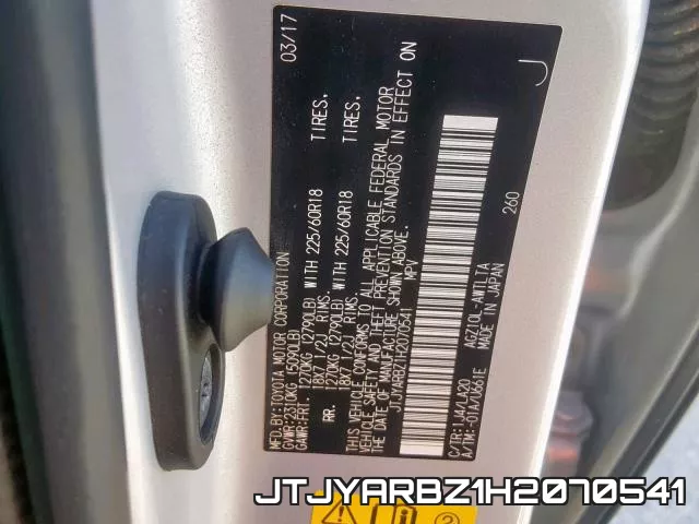 JTJYARBZ1H2070541 фото 2