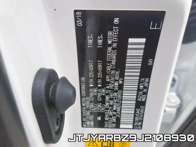 JTJYARBZ9J2108930 фото 2
