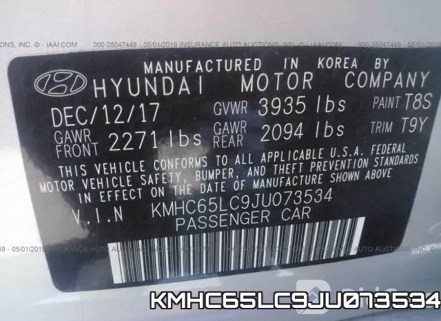 KMHC65LC9JU073534 фото 10