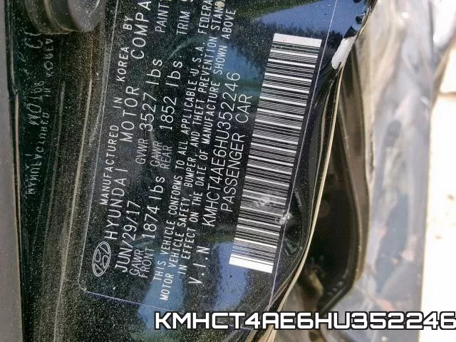 KMHCT4AE6HU352246 фото 2