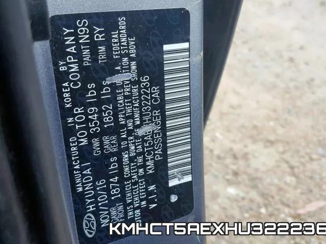 KMHCT5AEXHU322236 фото 2