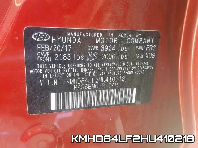 KMHD84LF2HU410218 фото 2