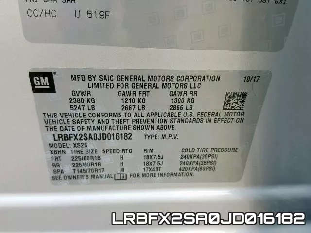 LRBFX2SA0JD016182 фото 2