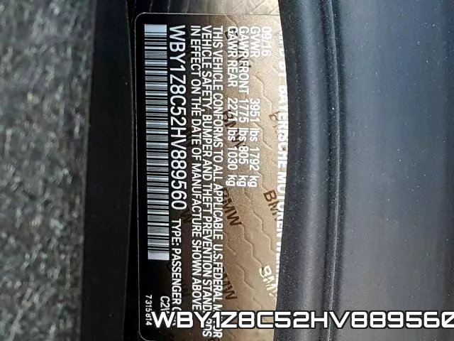 WBY1Z8C52HV889560 фото 2