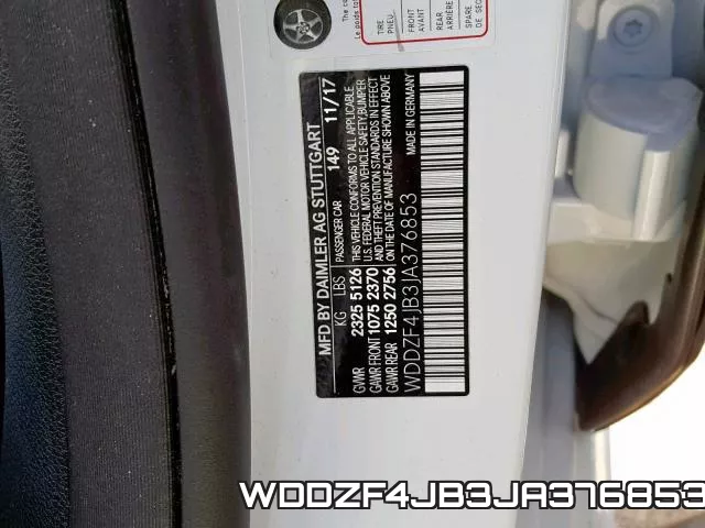 WDDZF4JB3JA376853 фото 2