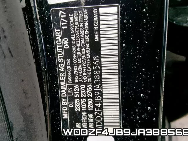 WDDZF4JB9JA388568 фото 2