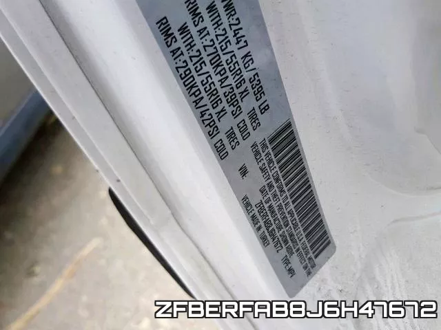 ZFBERFAB8J6H47672 фото 2