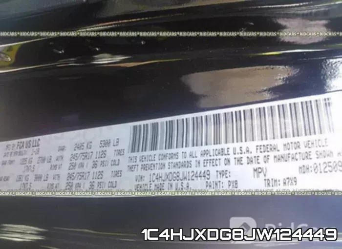 1C4HJXDG8JW124449 фото 10