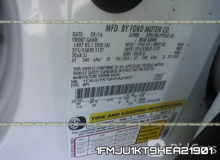1FMJU1KT9HEA21901 фото 10