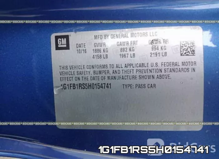 1G1FB1RS5H0154741 фото 10