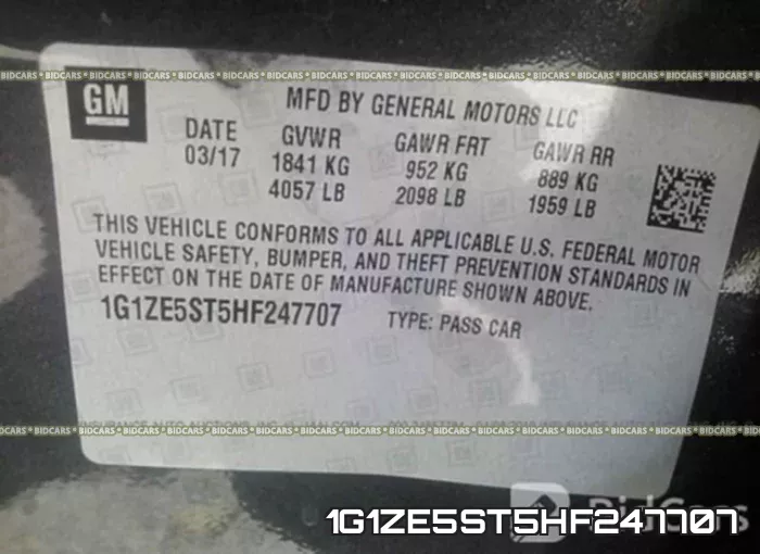 1G1ZE5ST5HF247707 фото 10
