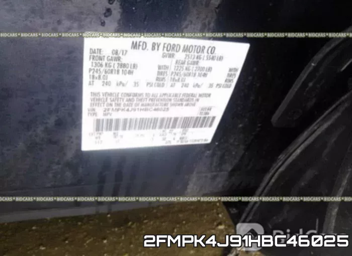 2FMPK4J91HBC46025 фото 10