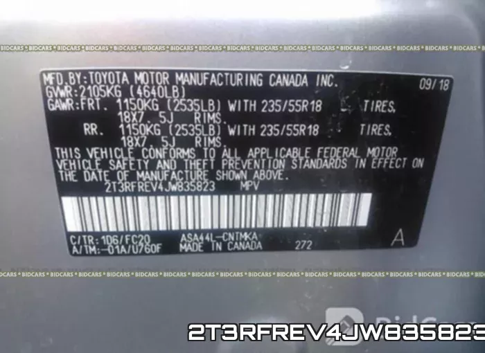 2T3RFREV4JW835823 фото 10