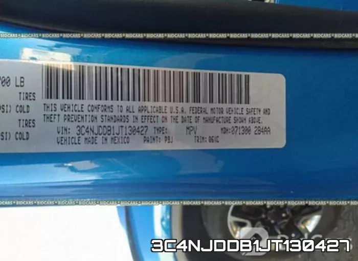 3C4NJDDB1JT130427 фото 10