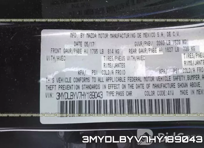 3MYDLBYV7HY189043 фото 10