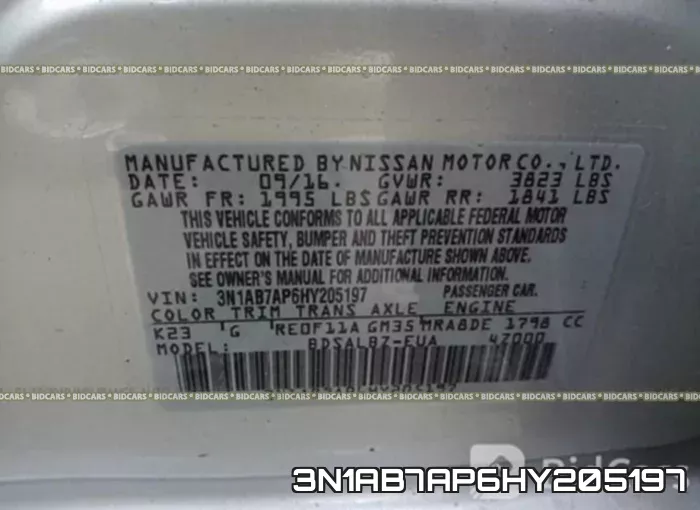 3N1AB7AP6HY205197 фото 10