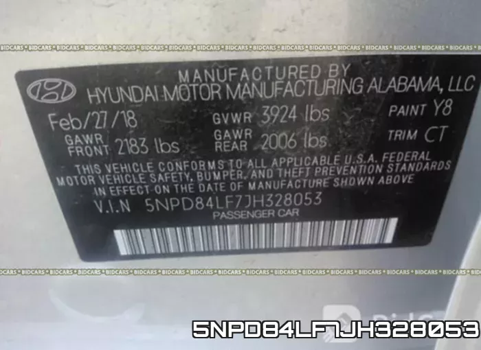 5NPD84LF7JH328053 фото 10