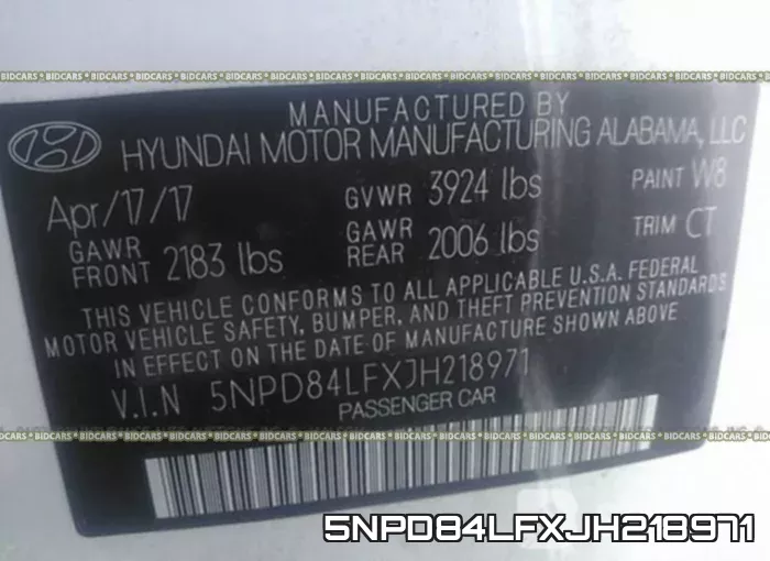 5NPD84LFXJH218971 фото 10