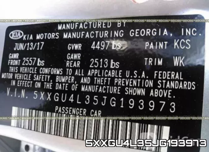 5XXGU4L35JG193973 фото 10