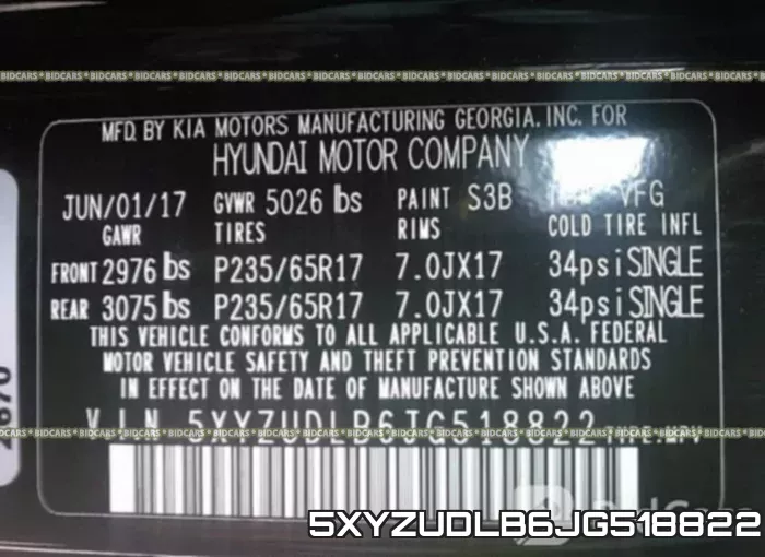 5XYZUDLB6JG518822 фото 10