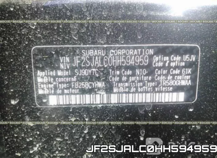 JF2SJALC0HH594959 фото 10