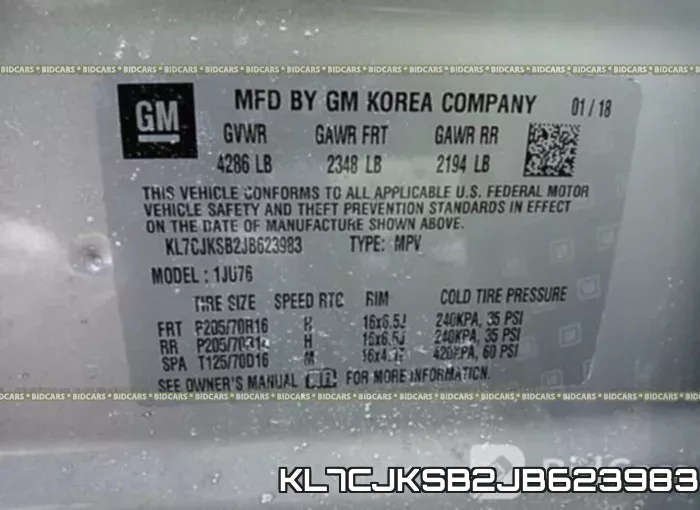 KL7CJKSB2JB623983 фото 10