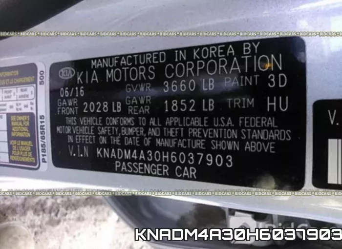 KNADM4A30H6037903 фото 10
