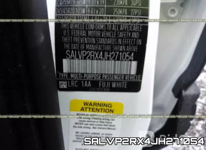 SALVP2RX4JH271054 фото 10