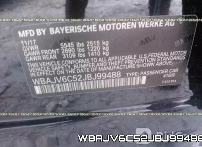 WBAJV6C52JBJ99488 фото 10