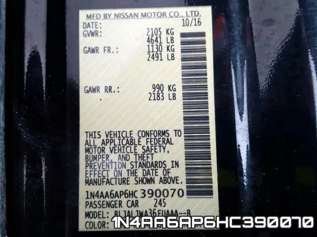 1N4AA6AP6HC390070 фото 2