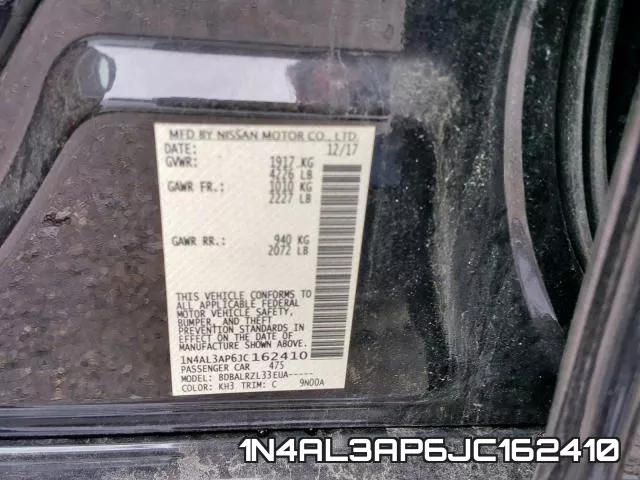 1N4AL3AP6JC162410 фото 2
