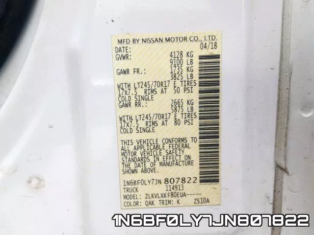 1N6BF0LY7JN807822 фото 2