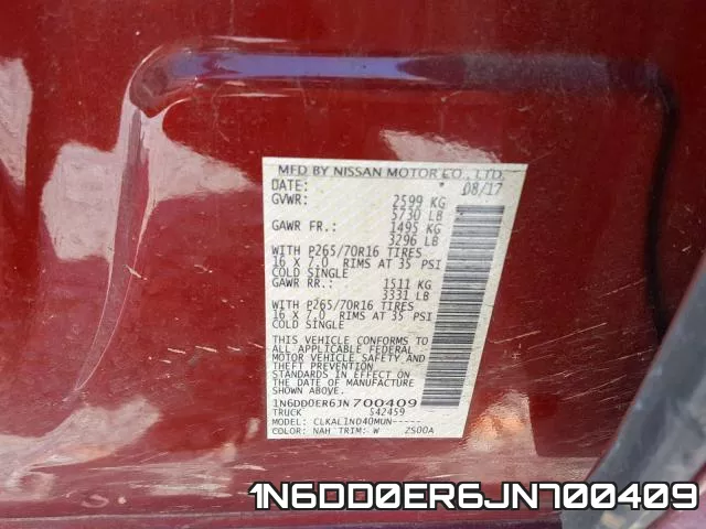 1N6DD0ER6JN700409 фото 2
