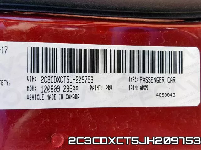 2C3CDXCT5JH209753 фото 2