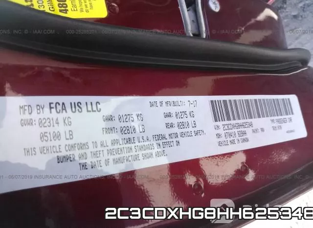 2C3CDXHG8HH625348 фото 10