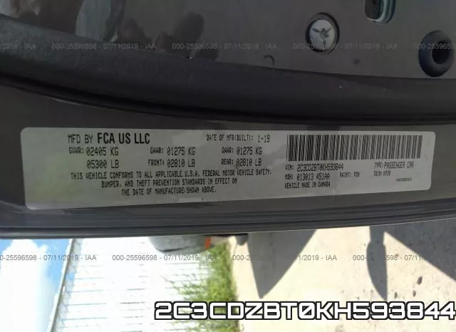 2C3CDZBT0KH593844 фото 10