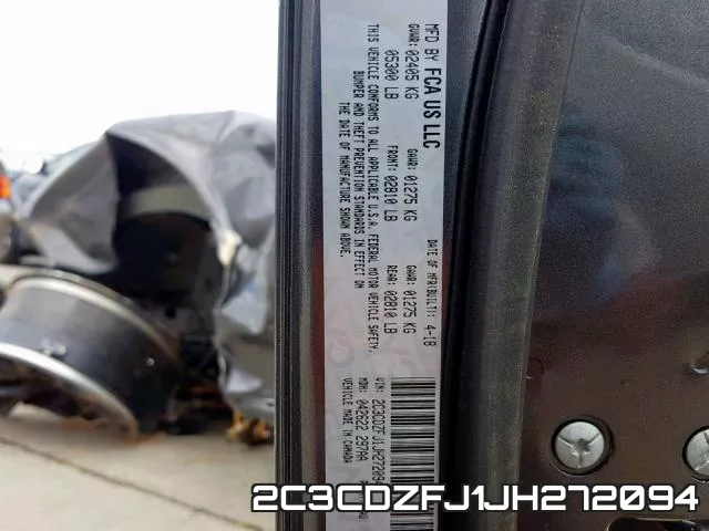 2C3CDZFJ1JH272094 фото 2