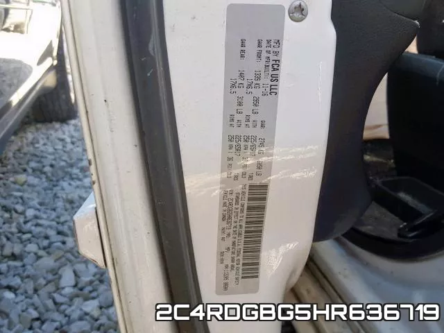 2C4RDGBG5HR636719 фото 2