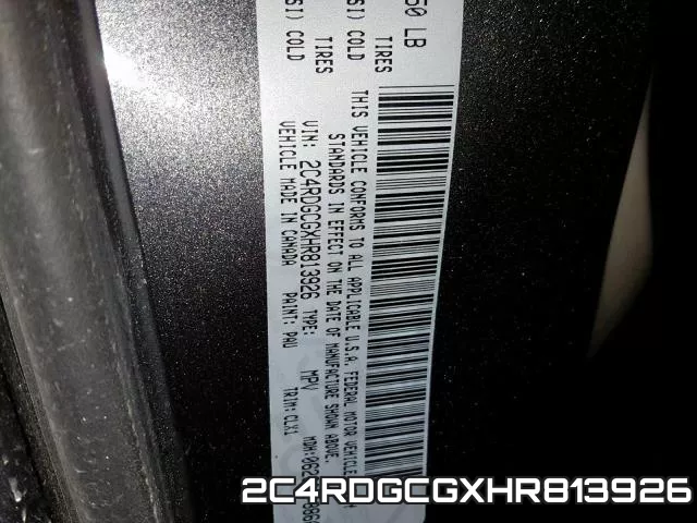 2C4RDGCGXHR813926 фото 2