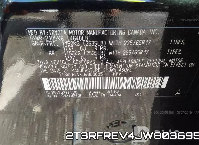 2T3RFREV4JW803695 фото 10