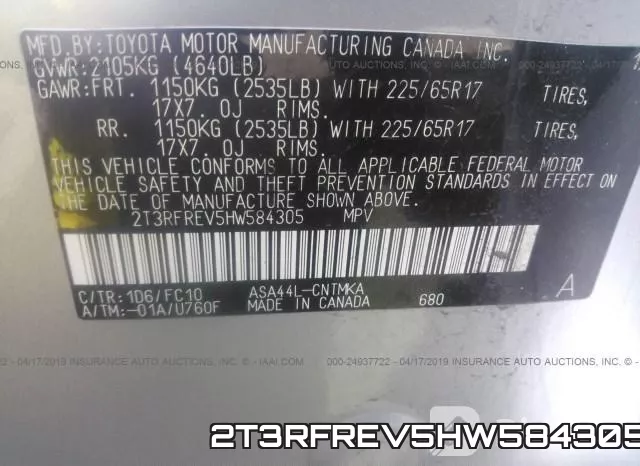 2T3RFREV5HW584305 фото 10