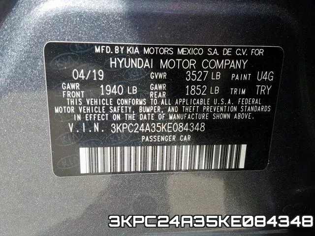 3KPC24A35KE084348 фото 2