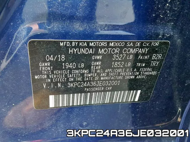 3KPC24A36JE032001 фото 2